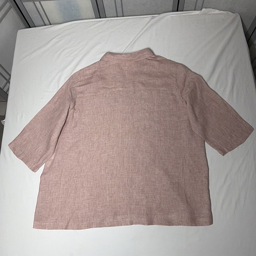 NWOT Sigrid Olsen Women's Lagenlook 100% Linen V-Neck Tunic/Blouse - Size 2X - Picture 5 of 15